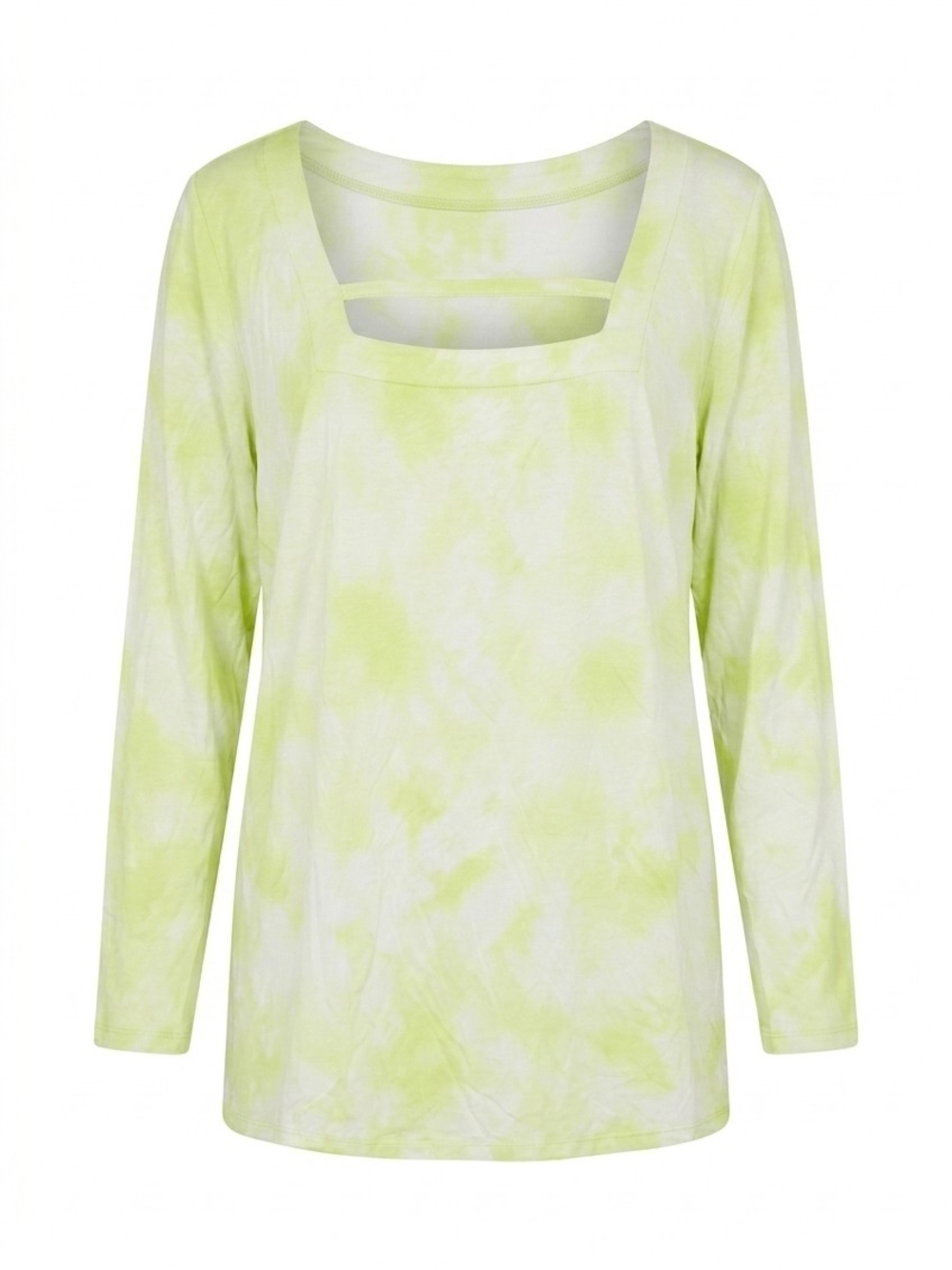 PLUS - ​Lovesick by TORRID Tie-Dye Strappy Square Neck Long Sleeve Top